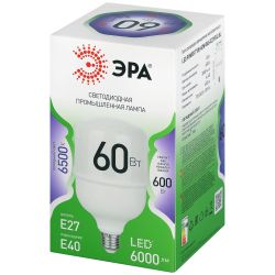 Лампа светодиодная ЭРА GREEN LINE LED POWER T100-60W-865-E27/E40 GL 60Вт колокол холодный свет Е27/Е40 | Лампы cветодиодные POWER