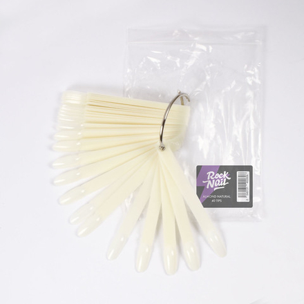 Типсы Almond Natural молочные Rock Nail 50шт.