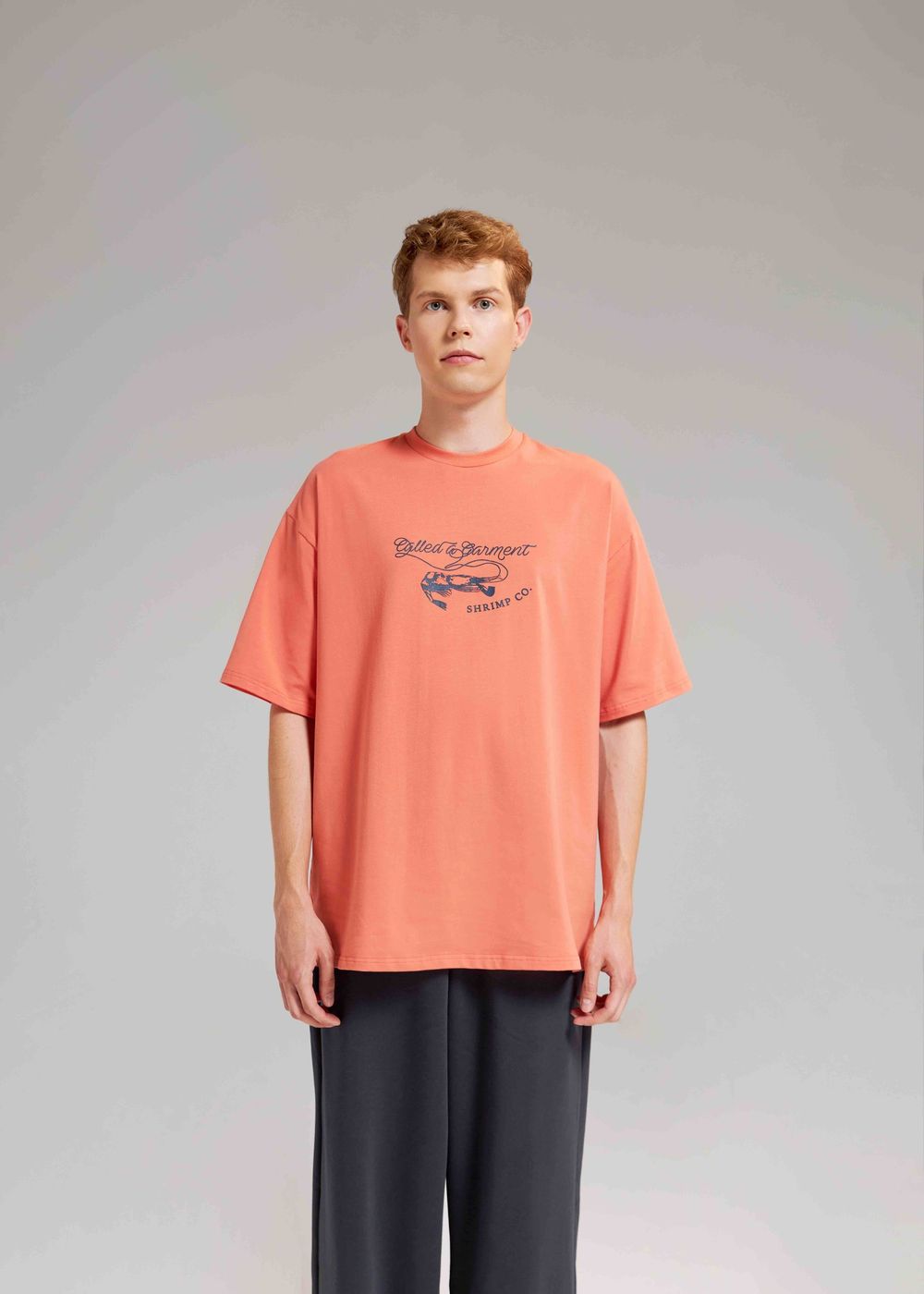 Футболка Called a Garment Shrimp коралловая