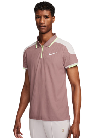 Теннисное поло Nike Court Slam Dri-Fit ADV Tennis - smokey mauve/platinum violet/white