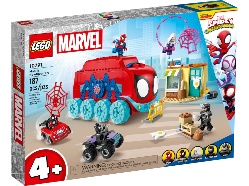 Конструктор LEGO Marvel 10791 Мобильный штаб команды Паучка