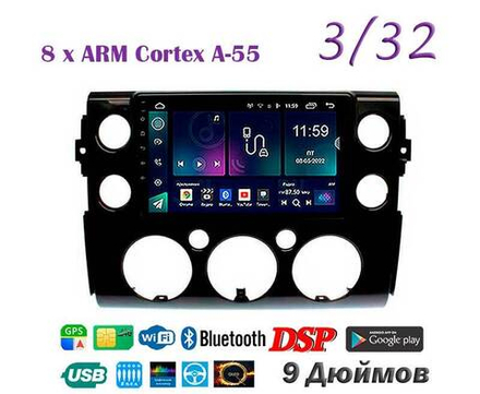 Topway TS18 3+32GB 8 ядер для Toyota Fj Cruiser 2006-2020