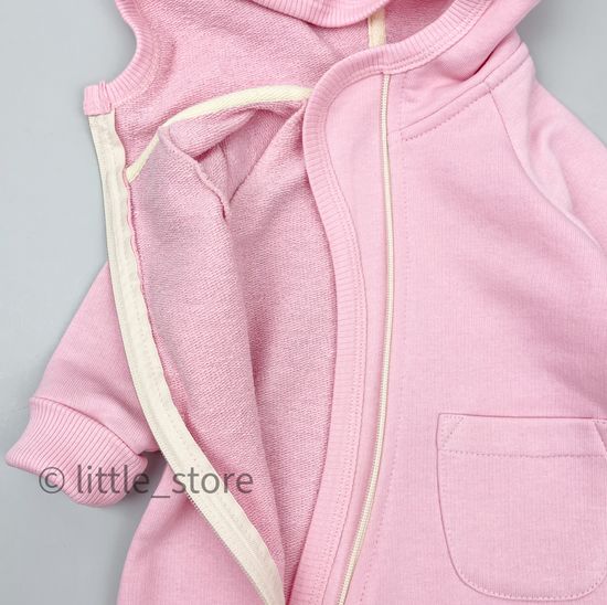 Комбинезон из футера "Simple" Розовый