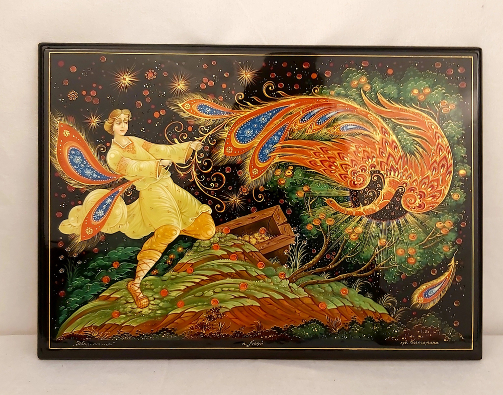 Панно Палех "Жар-птица"