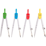 Циркуль 115мм, металлический, пластиковый пенал, в ассортименте (Спейс)