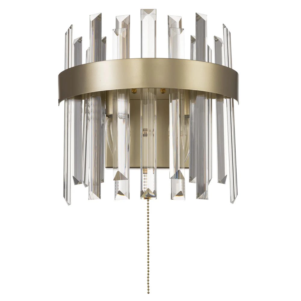 Citilux Лаура CL301422 Бра хрустальное с выключателем Шампань