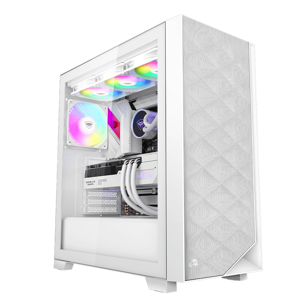 Корпус PCCooler C3D510 WH ARGB EATX/ATX/mATX/ITX USB3.0, 2xUSB2.0 White