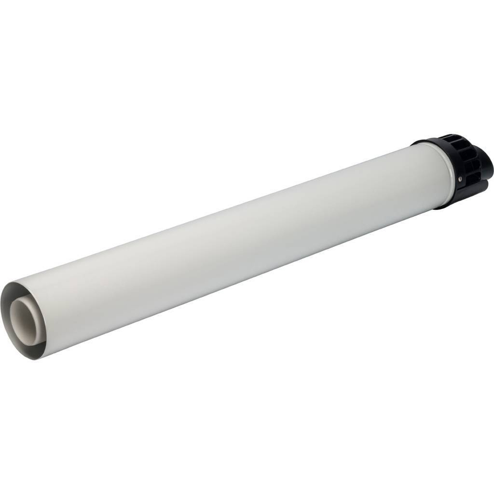 STOUT Элемент дымохода конденсац. участок для прохода через стену с манжетами и оголовком  854 мм Ø6