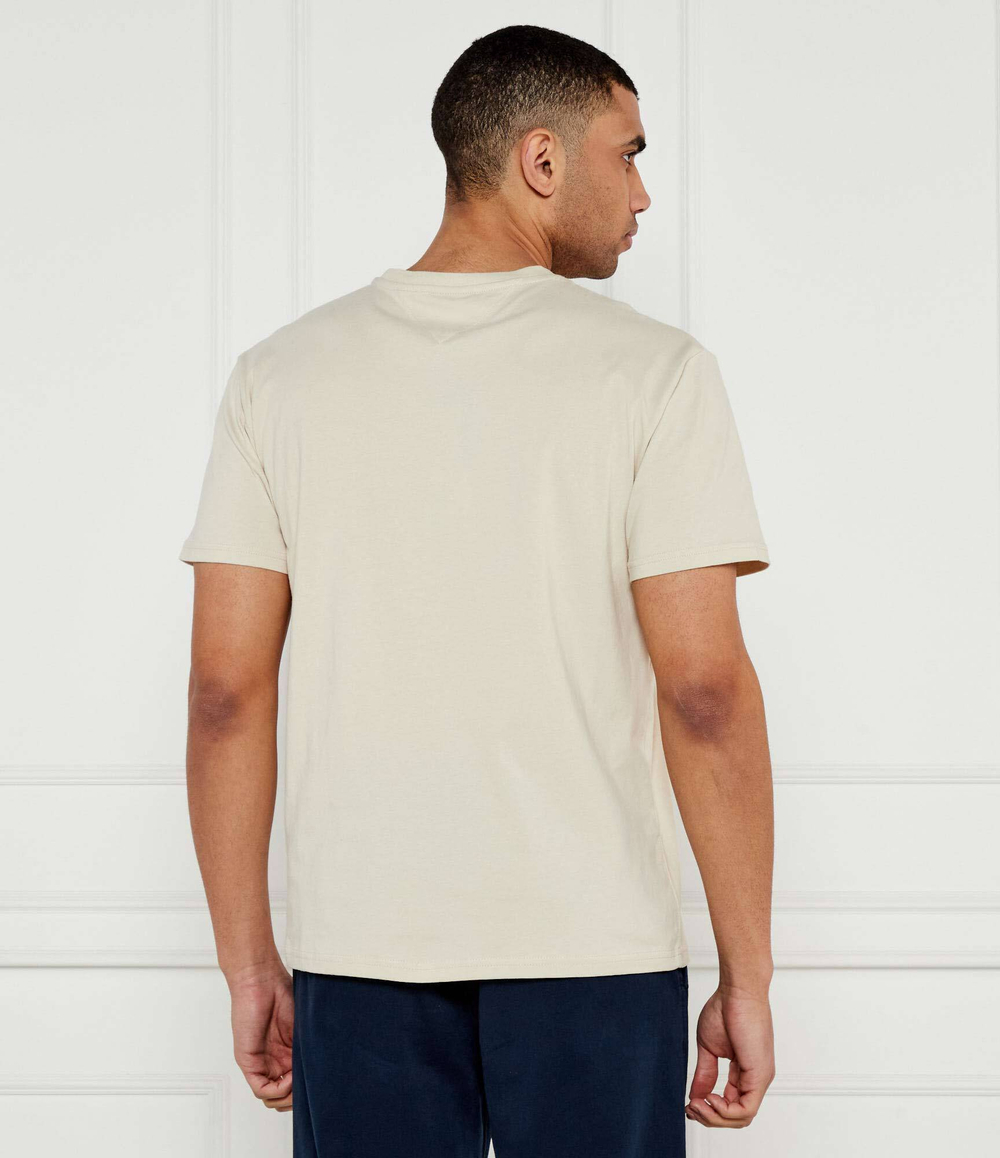 Футболка LINEAR LOGO TEE EXT Tommy Jeans - экрю(DM0DM17993)