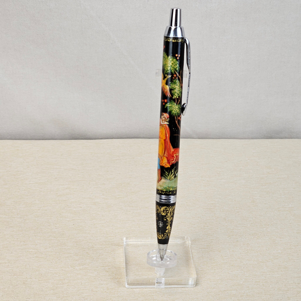 Ручка коллекционная с ручной росписью Палех "Иван-царевич и Жар-птица"