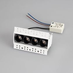 Светильник MS-ORIENT-BUILT-TRIMLESS-TC-S38x127-10W Warm3000 (WH-BK, 30 deg, 230V) (Arlight, IP20 Металл, 5 лет) 031924