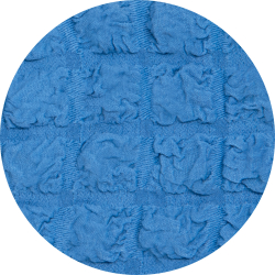 Чехол на кресло с оборкой Стандарт, цвет Голубой