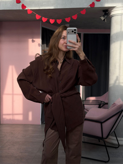 Блуза Homie шоколадный