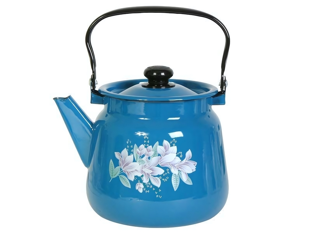 Чайник 3,5л с рисунком васильковый