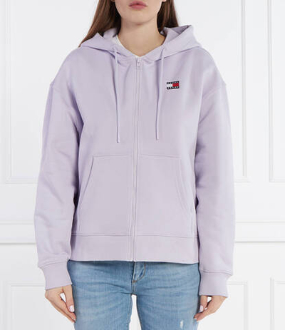 Худи BADGE ZIP THRU Tommy Jeans - лавандовый(DW0DW17955)