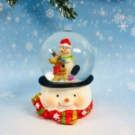 Снежный шар «Снеговичок» d-4,5 см, микс