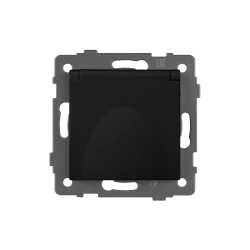 Механизм розетки влагозащищённый SCT-MCP-PL-BK-V (250V, 16A) (Arlight, -) 049835