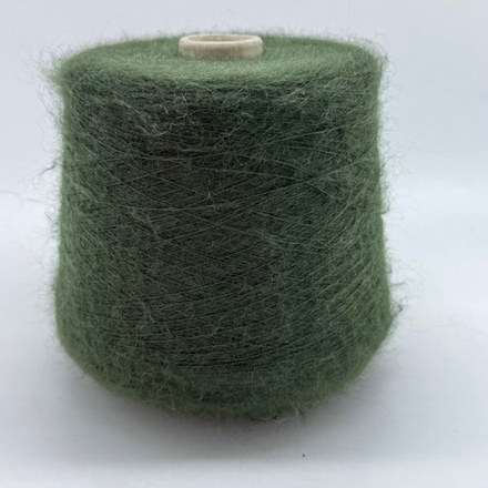 Пряжа Lineapiu Camelot melange (61% кидмохер, 31% па, 8% меринос) 1000м/100 гр, зеленый бутылочный