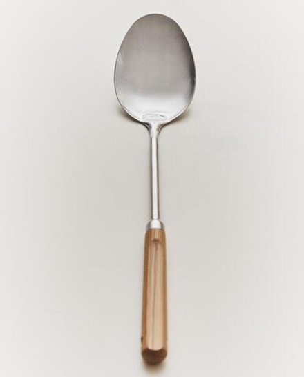 Zara Home кулинарная ложка из нержавеющей стали, цвет коричневый, 35.5 см