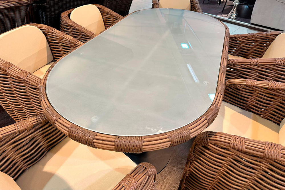 MOKKA MAJORCA стол обеденный, цвет капучино