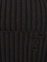 Шапка бини рваная осенняя и снуд