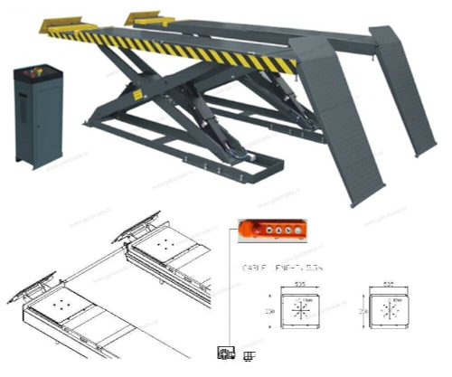 Подъемник ножничный с люфт-детектором GC-4.5 M418 (RLS-4.5G)