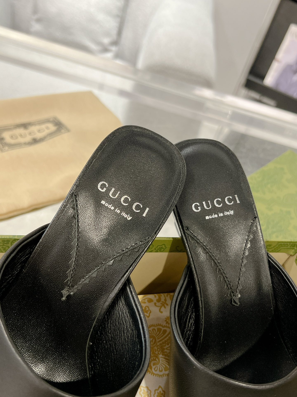 Gucci Interlocking G Heel Sandal 5.5 cm