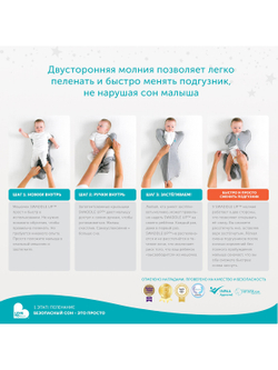 Комбинезон-мешок 1-го этапа Love To Dream Swaddle UP Designer Зайчики