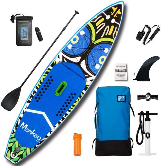 Надувная SUP-доска Funwater BlueMonkey 335х84х15 см полный комплект