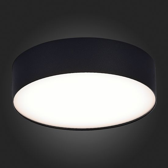 ST606.442.27 Светильник потолочный Черный LED 1*27W 4000K 2 430Lm Ra>90 120° IP20 D220xH55 185-265V Накладные светильники