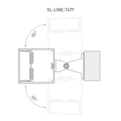 Профиль с экраном SL-LINE-7477-2500 ANOD+OPAL (Arlight, Алюминий) 020468