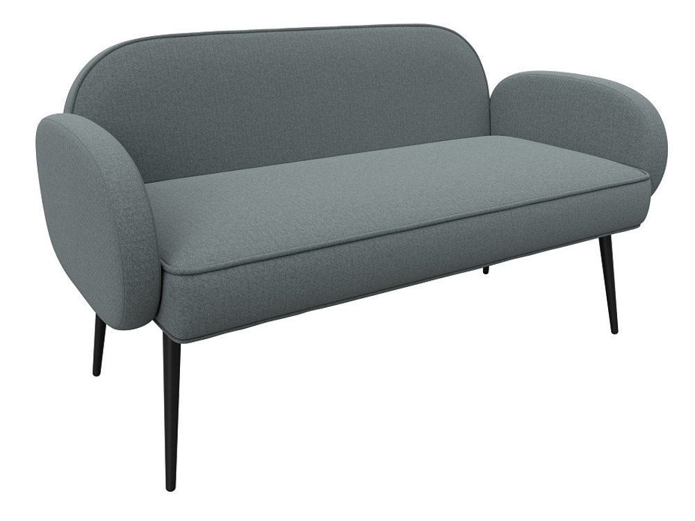 Диван прямой Лига-086 РОГОЖКА Амур 07 серый