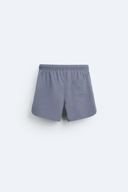 ZARA ПЛАВКИ В КЛЕТКУ, СИНИЕ / СЕРЫЕ