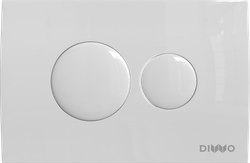 Кнопка смыва для унитаза DIWO 7310 пластик, цвет глянцевый белый
