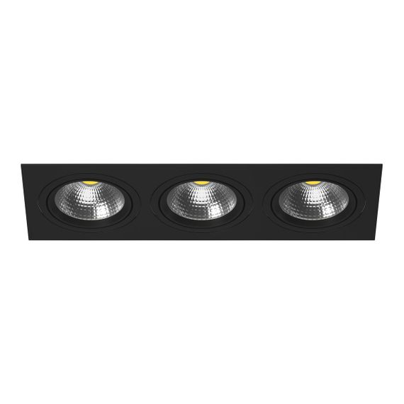 Комплект из светильника и рамки Lightstar Intero 111 (217837+217907+217907+217907) i837070707