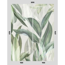 Фотообои 200х270см виниловые на флизелиновой основе "Экзотические листья"