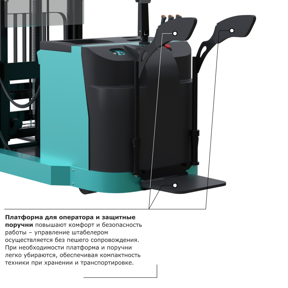 Штабелер с выдвижной мачтой (мини-ричтрак) PROLIFT PRO MRV1640