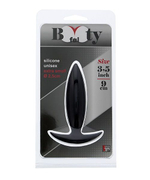 Чёрная мини-пробка для анальной стимуляции BOOTYFUL ANAL PLUG XTRA SMALL BLACK - 9 см. (Цвет: черный)
