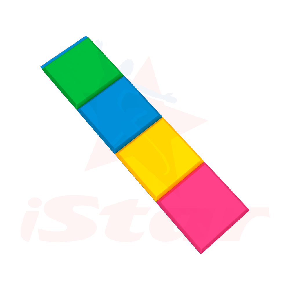 Мат "Куб-Шагайка" - чехол ПВХ - наполнение ППЭ/НПЭ