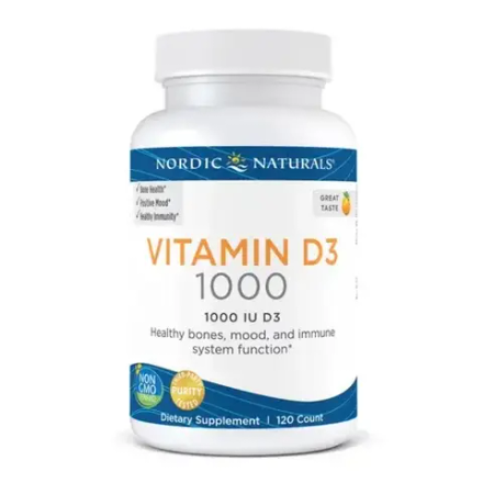 Nordic Naturals Vitamin D3 1000IU - Витамин D3, 120 капсул