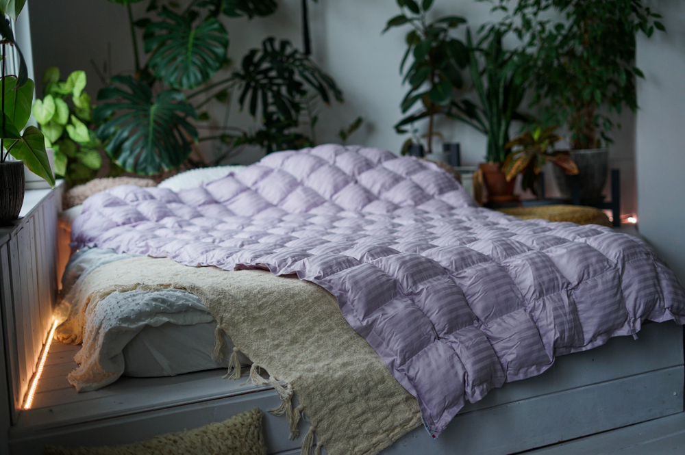 Утяжеленное одеяло "Комфорт" Светло-лиловая орхидея