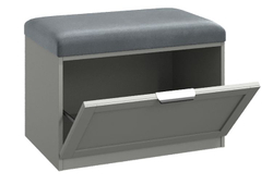 Тумба-обувница Нордик в прихожую 68х45х48, серая