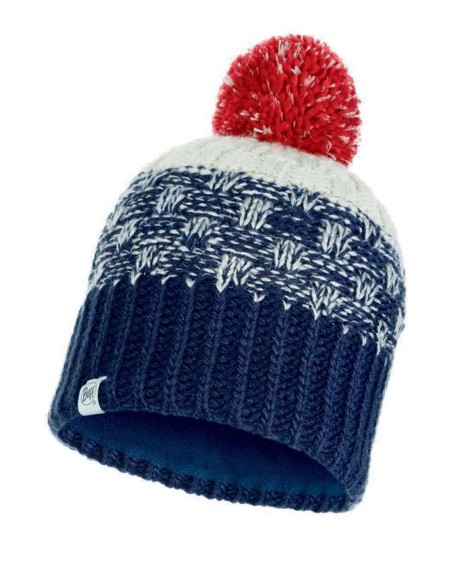 Шапка вязаная с флисом детская Buff Hat Knitted Polar Tait Dark Denim Jr Фото 1