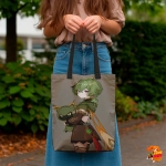 Сумка шоппер с принтом Genshin Impact