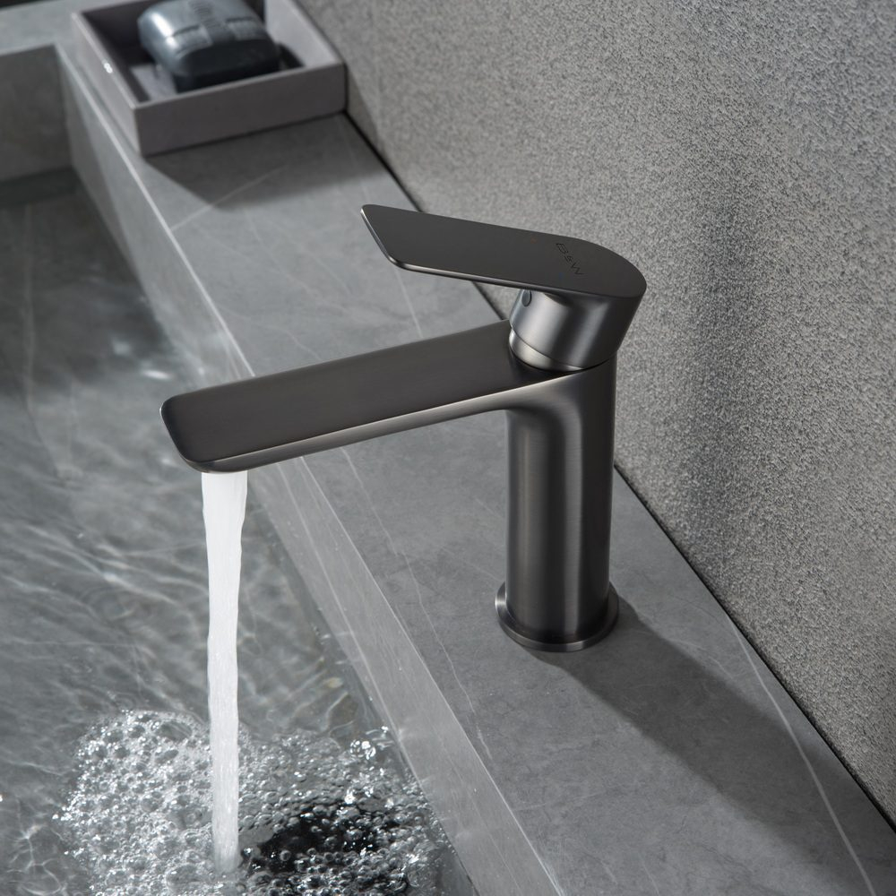 Смеситель для раковины Black&White Universe черный матовый (UK8301B)