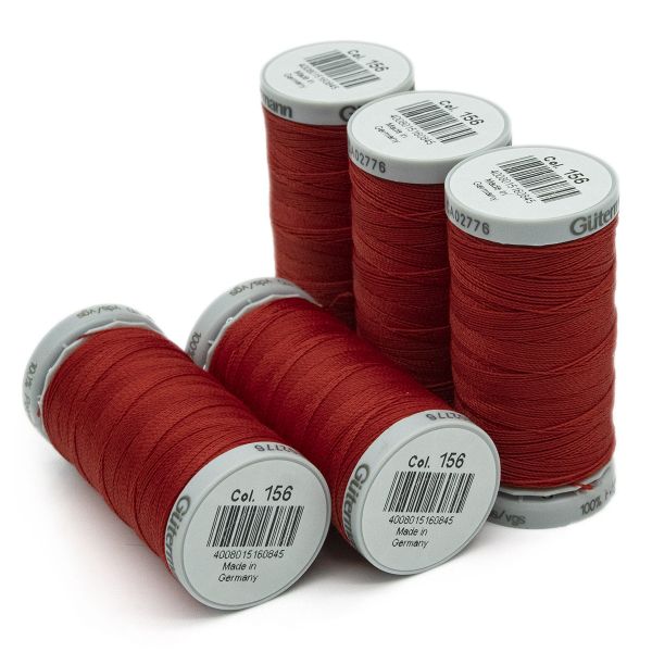 Нитки суперкрепкие Gutermann Extra Strong M782 №40 (100 метров), 5 кат. | 156 красный