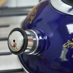 Чайник 2,5л со свистком, консольная ручка, синий/олимпия