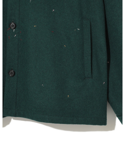 UNDERCOVER РУБАШКА ЗЕЛЕНАЯ С ВЫШИТЫМИ КРЕСТАМИ