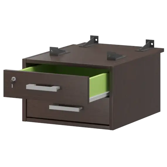 Тумба подвесная для столов на м/каркасе гл.730 мм АМТ2-02М.73  432x546x296 Арго-М