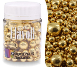 Посыпка Mr.FlavoR "Микс шарики металлик золотые", 50 гр